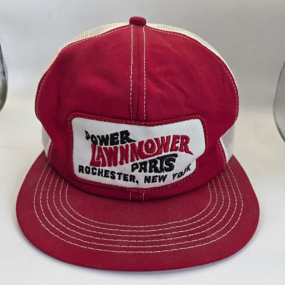 Vintage K-Products Power Lawnmower Parts Rochester NY Trucker Snapback Hat